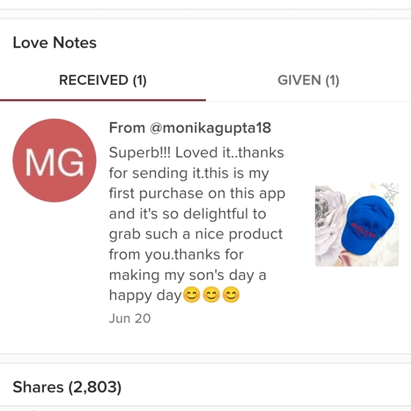 Meet your Posher, @shri526.. Customer reviews😇🌺 - Picture 2 of 6